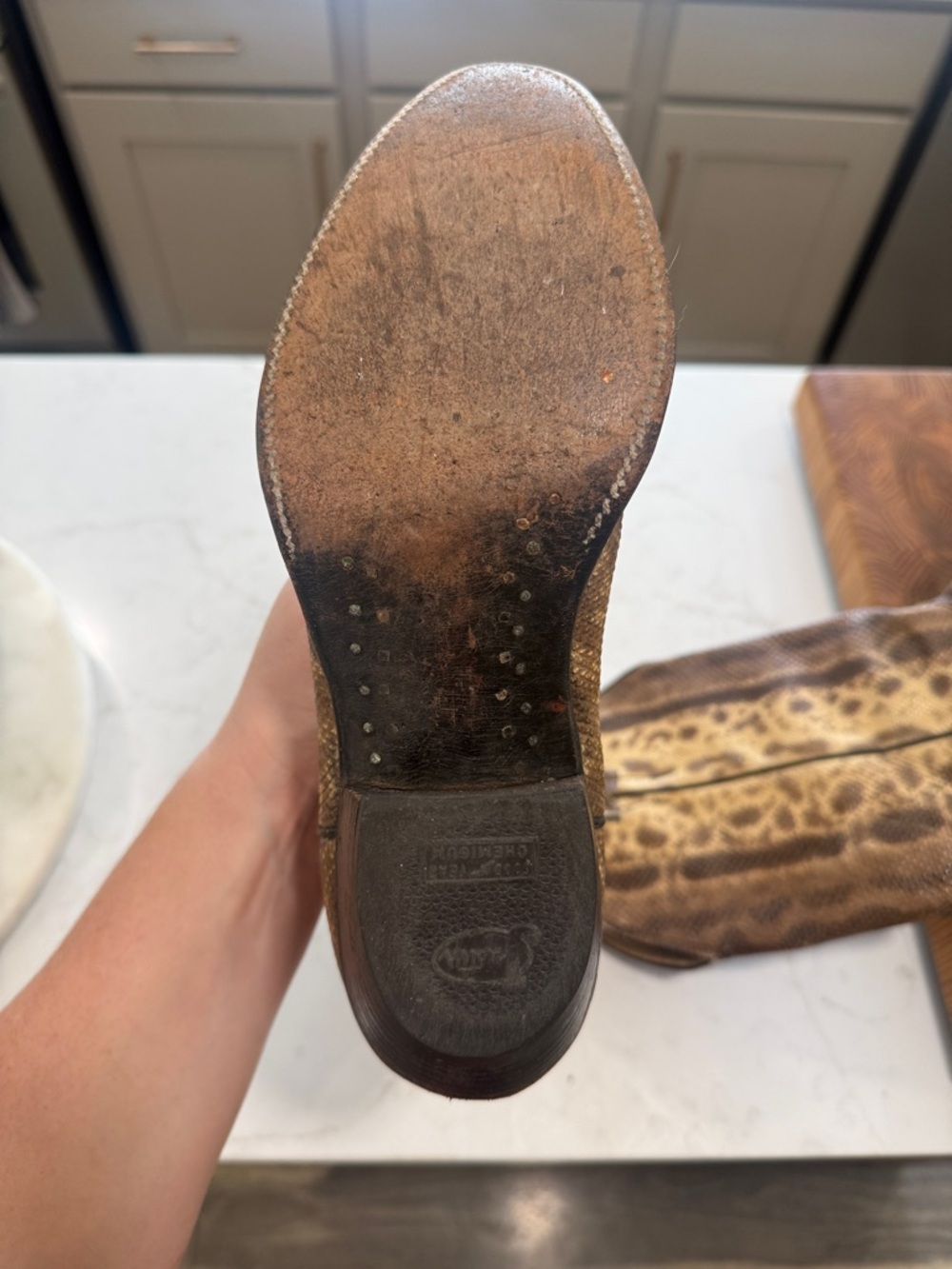 Vintage Justin Snakeskin Cowboy Boots (Women’s) - Picture 7 of 7